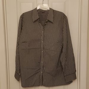 Lauren Ralph Lauren Striped Long Sleeve Button Up